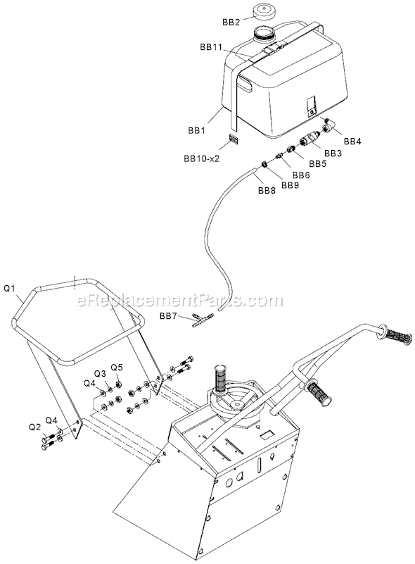 Page E Diagram and Parts List for MK-2013  MK Diamond Concrete Saw